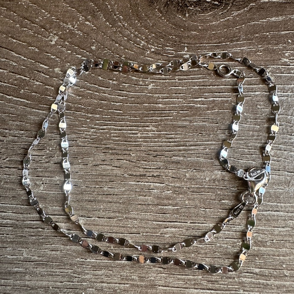 Designer Karizi Spa KA 1772 Italy 925 925 Sterling Silver Flat Disc Sequin 16 In